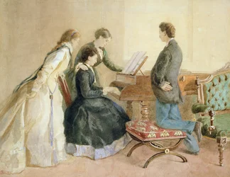 Klaverkoncert (wc og blyant på papir)